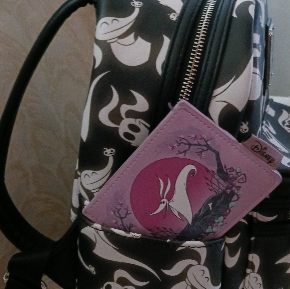 Nightmare Before Christmas " Zero " Glow in the Dark Loungfly Backpack